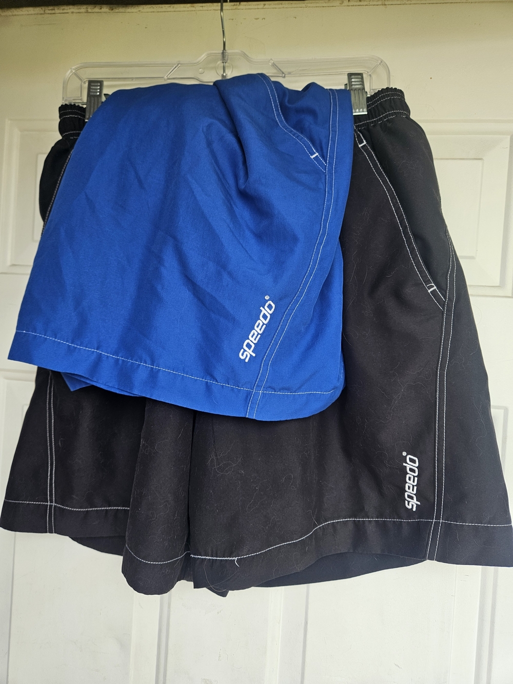 Speedo Blue and Black Swim Skirt Set